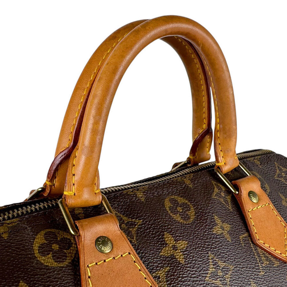 LOUIS VUITTON Brown Monogram Canvas Speedy 30 Bag - Picture 11 of 14